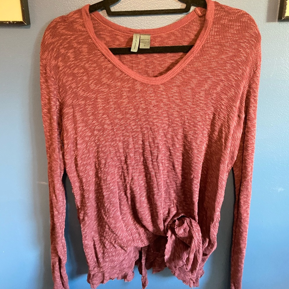 Maroon Tie Sweater